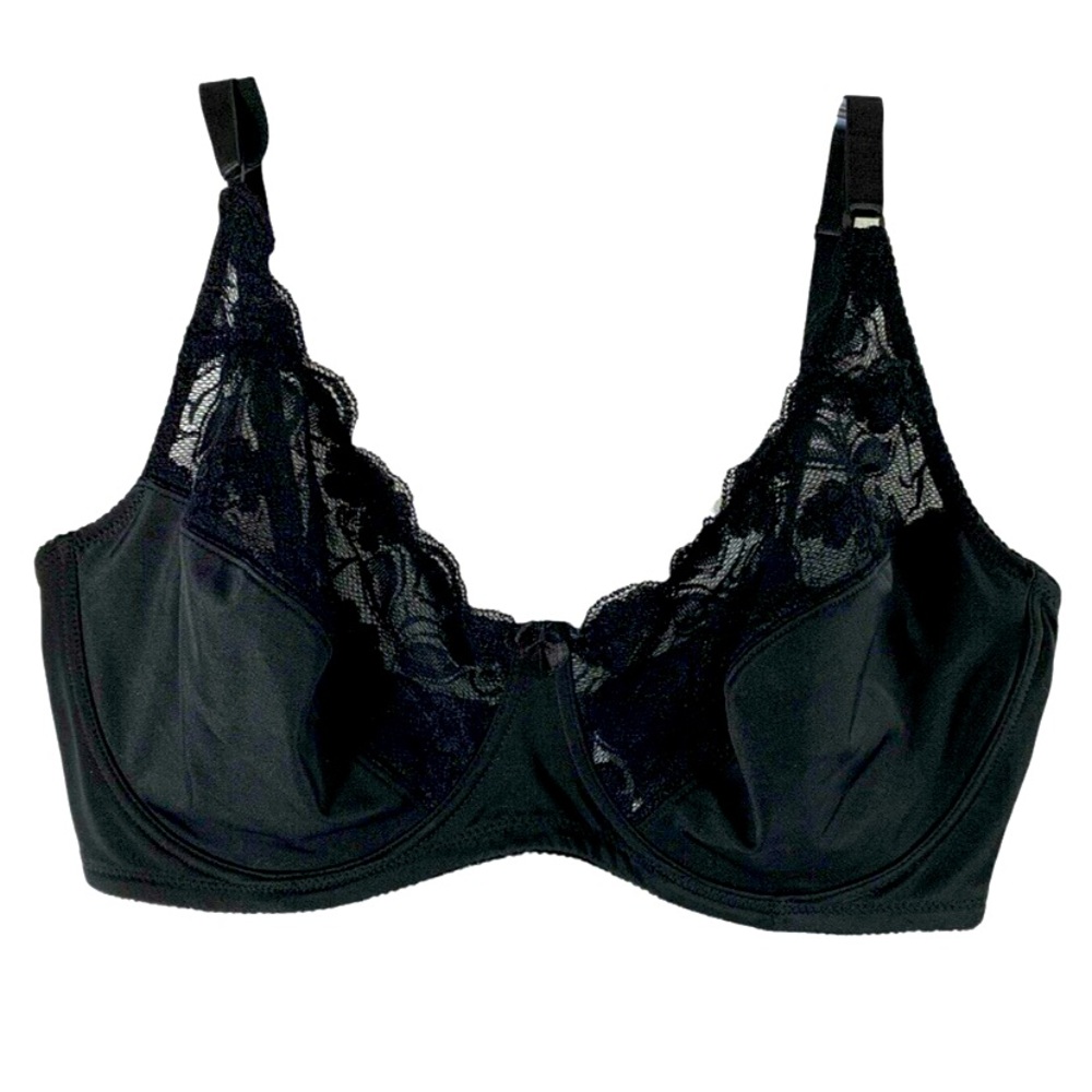 Dreamwear Black Soft Cup 42DD Underwire Bra Style 2954-49